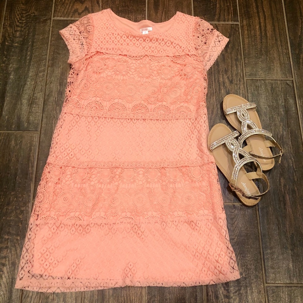 Xhiliration Crochet Dress - Picture 2 of 7